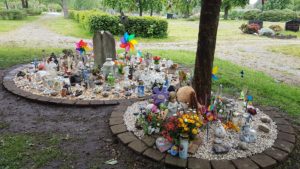 Sternenkinder-Grabfeld auf dem Friedhof in Homburg